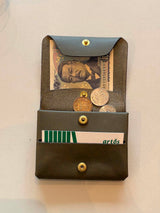 mini wallet カーキ